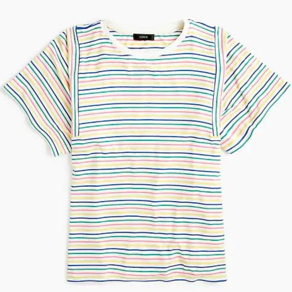 🎉Host pick🎉 JCrew Mixed Stripe Top Size Small
